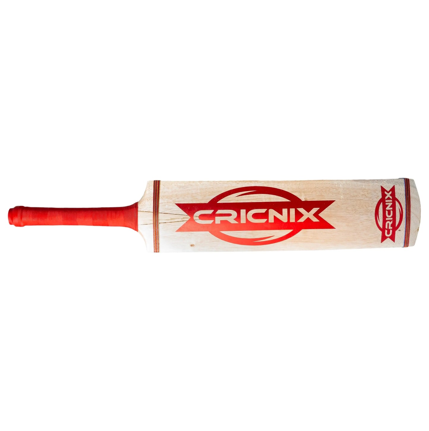 Cricnix Classic Tape Ball Cricket Bat Coconut Willow (Red) Cricnix