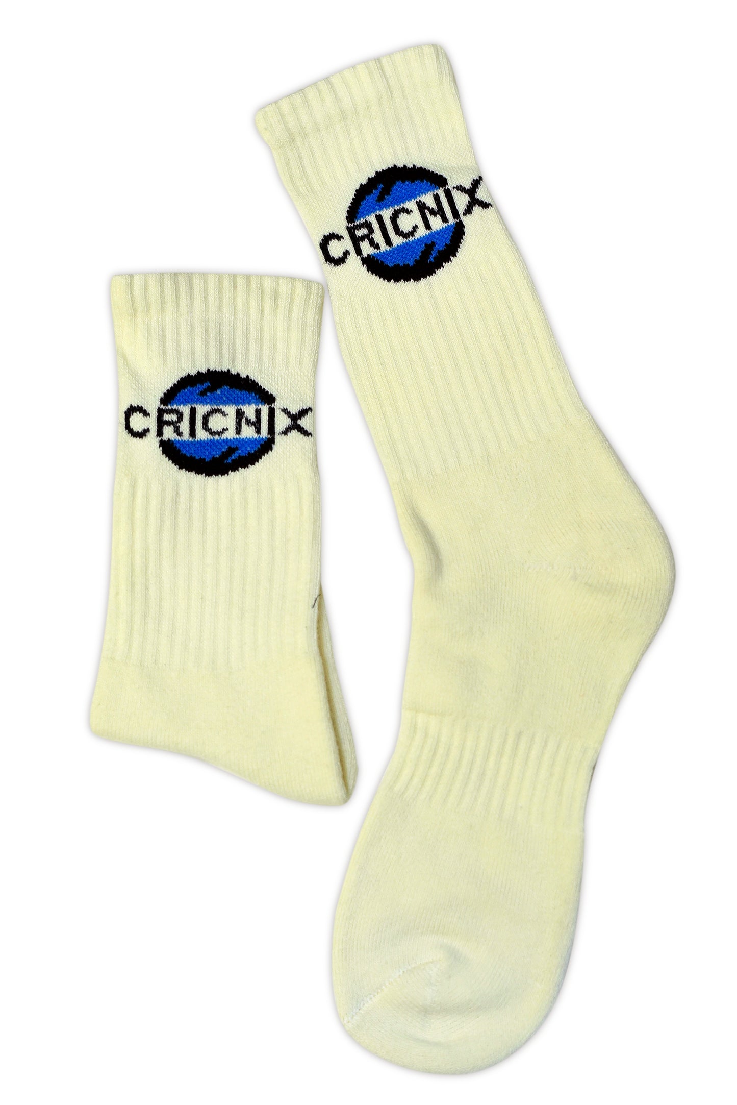 Cricnix Classic Cricket Socks For Men 3 Pairs (Black, Off White, White)