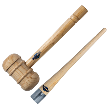 Cricnix Cricket Bat Mallet and Grip Cone Bundle