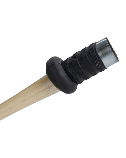 Cricnix cricket bat grip cone featuring a sturdy wooden handle and durable metal ferrule, displayed on a white background.