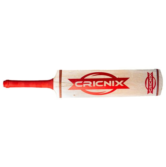 Cricnix Classic Tape Ball Cricket Bat Coconut Willow (Red)