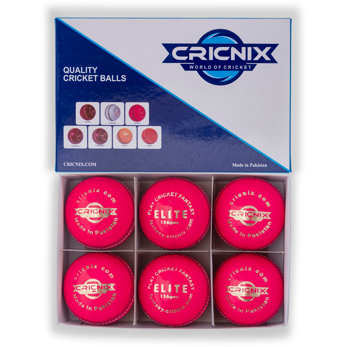 Cricnix Elite Pink Cricket Ball - (156 gm)