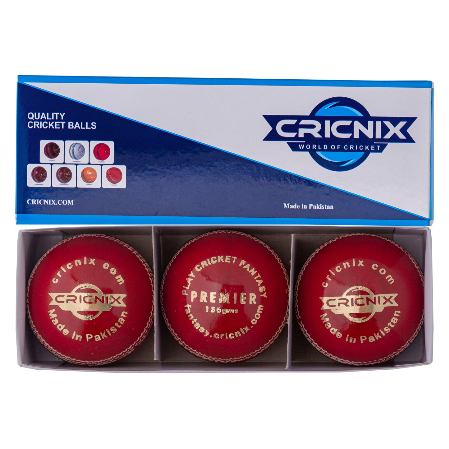 Premier Quality Men’s Cricket Ball - 156gm (Red)