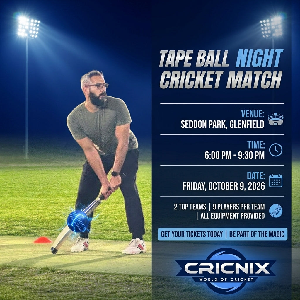 Tapeball Cricket Ticket – Night Match at Seddon Park - 9 Oct 26