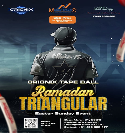 Cricnix Tape Ball Ramadan Triangular Series - Easter Sunday Event