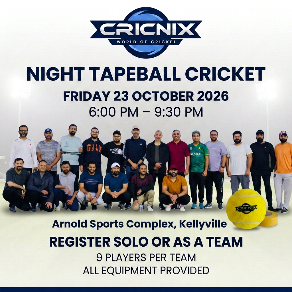Cricnix event graphic with updated Kellyville venue and original player photo reference