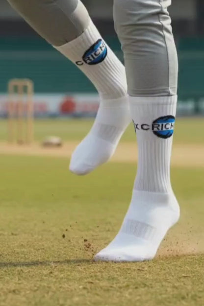 Cricnix Classic Cricket Socks For Men 3 Pairs (Black, Off White, White)